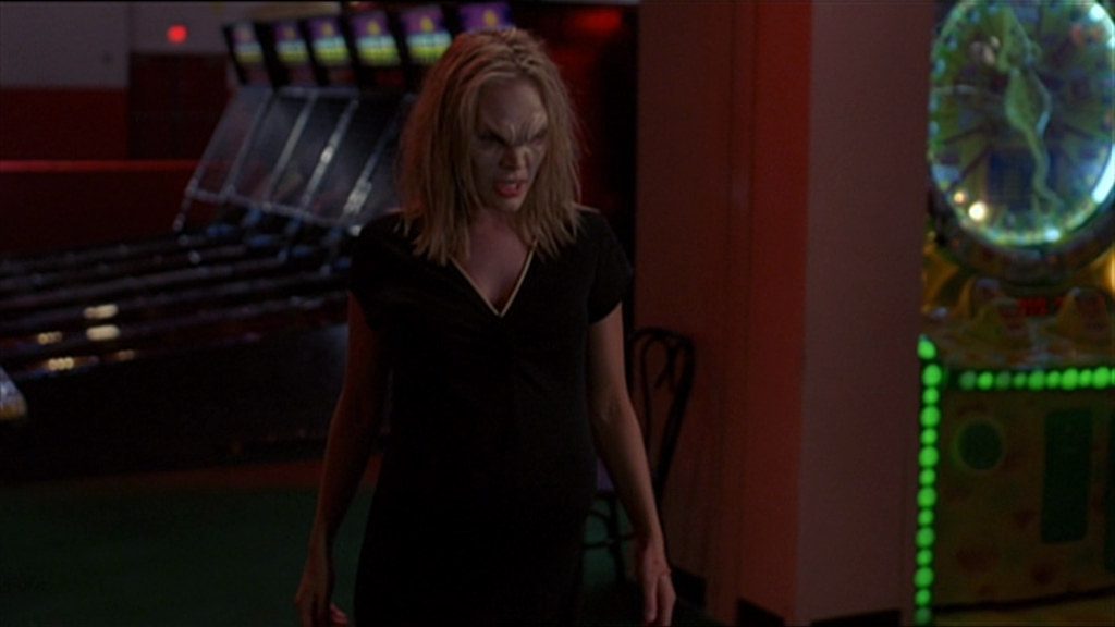 A pregnant Darla (Julie Benz) wants to feed.