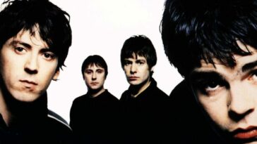 The Charlatans on the cover of Tellin' Stories