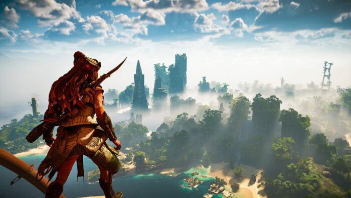 Aloy looks out over San Francisco