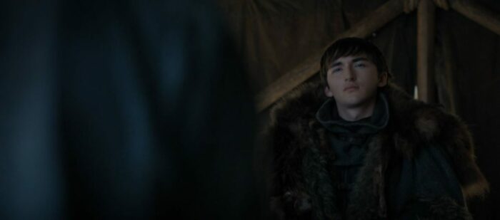 Bran with a smug look on his face