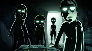 The Night Family looms over Rick in Rick and Morty S6E4
