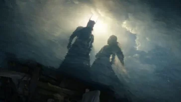 Sauron and Galadriel in a misty distance