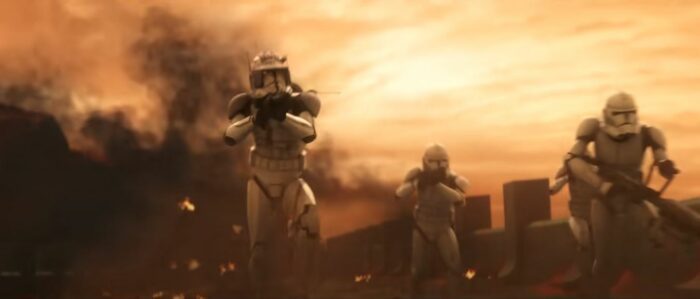 Stormtroopers holding guns