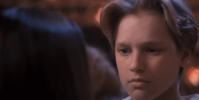 Devon Sawa, hair parted in the middle