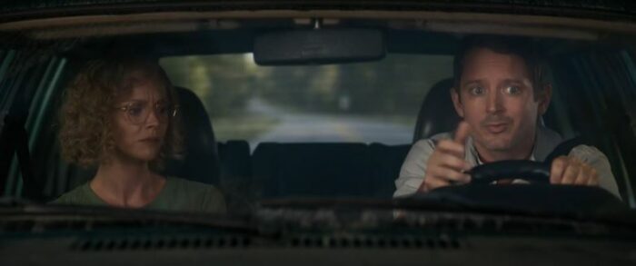 Misty and Walter in a car in Yellowjackets S2E4, "Old Wounds"