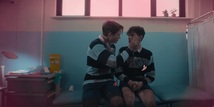Season 1 Episode 4: L-R Season 1 Episode 1: L-R Nick Nelson (Kit Connor) and Charlie Spring (Joe Locke) in the nurses room after the rugby match. 