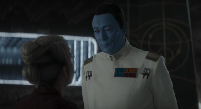 Thrawn and Morgan discus their strategy