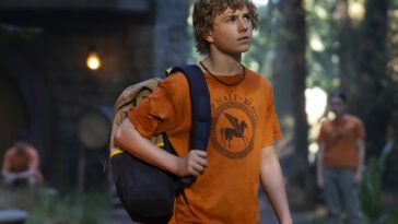 WALKER SCOBELL AS PERCY JACKSON AT CAMP HALF-BLOOD