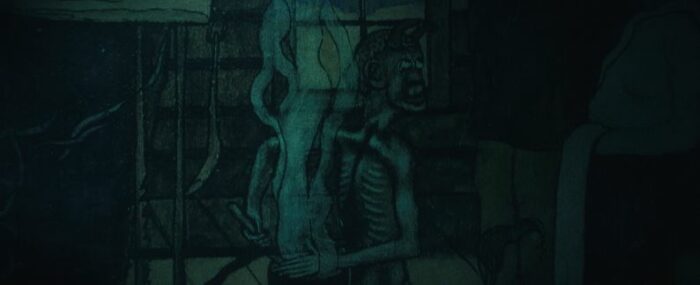 A creepy painting at the end of Constellation S1E4